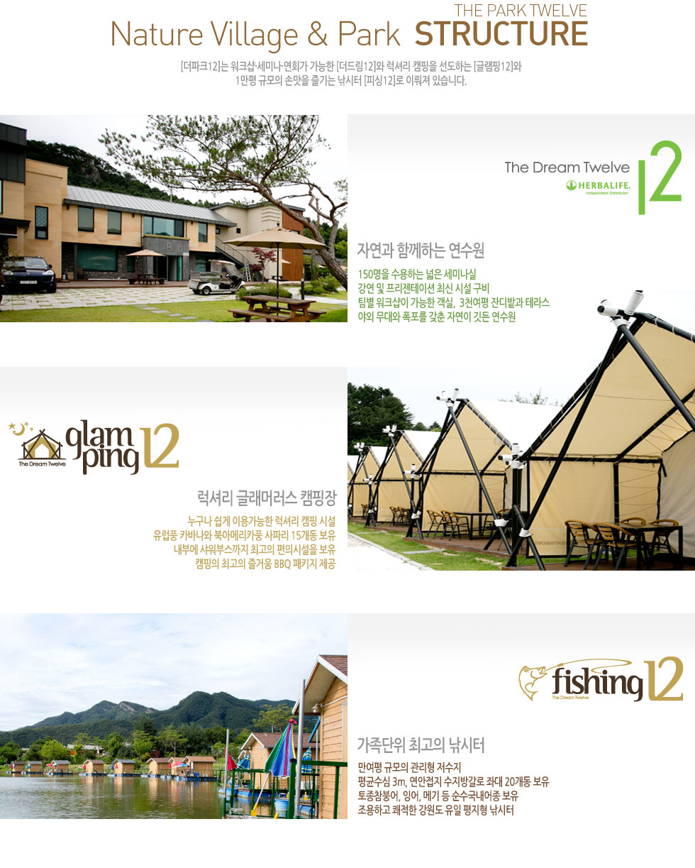 [����ũ12]�� ��ũ�������̳�����ȸ�� ������ [���帲12]�� ���Ÿ� ķ���� �����ϴ� [�۷���12]�� 
1���� �Ը��� �ո��� ���� ������ [�ǽ�12]�� �̷��� �ֽ��ϴ�. 
�ڿ��� �Բ��ϴ� ������  150���� �����ϴ� ���� ���̳���
���� �� ���������̼� �ֽ� �ü� ����    
���� ��ũ���� ������ ����,  3õ���� �ܵ��� �׶�
�߿� ����� ������ ���� �ڿ��� ��� ������ 
���Ÿ� �۷��ӷ��� ķ���� 
������ ���� �̿밡���� ���Ÿ� ķ�� �ü�
����ǳ ī�ٳ��� �ϾƸ޸�īǳ ���ĸ� 15���� ����
���ο� �����ν����� �ְ��� ���ǽü��� ����
ķ���� �ְ��� ��ſ� BBQ ��Ű�� ����
�������� �ְ��� ������  
������ �Ը��� ������ ������  
��ռ��� 3m, �������� �����氥�� �´� 20���� ���� 
�������ؾ�, �׾�, �ޱ� �� ������������ ���� 
�����ϰ� ������ ������ ���� ������ ������ 